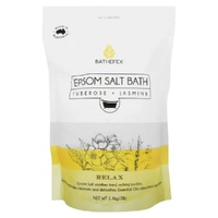 Bathefex Epsom Salt Bath Tuberose Scented Muscle Soak 1.4kg