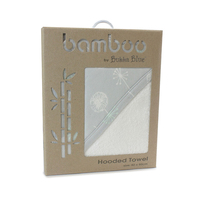 Bubba Blue Bamboo Mint Meadow Hooded Towel Newborn Gift Baby Bath Towel