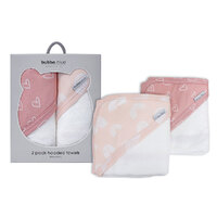 Bubba Blue Girls Hooded Towels 75cm x 75cm Pack Of 2