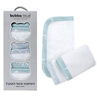 Bubba Blue Boys Face Washer 25cm x 25cm 3 Pack