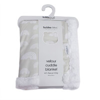 Bubba Blue Unisex Velour Cuddle Blanket With Fleece Lining 70cm x 90cm