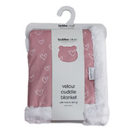 Bubba Blue Girls Velour Cuddle Blanket With Fleece Lining 70cm x 90cm