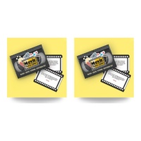Movie Trivia Cards Game in Retro VHS Style Case Pack of 2