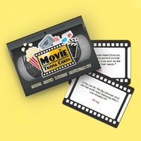Movie Trivia Cards Game in Retro VHS Style Case