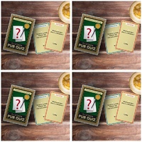 Novelty Gift The Ultimate Pub Quiz Trivia Card Game 100 Questions Pack of 4