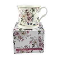 Gainsborough Palace Mug Pink Floral Fine Bone China