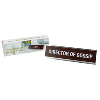 Gift Novelty Desktop Nameplates "Director Of Gossip" Office Decor Sign