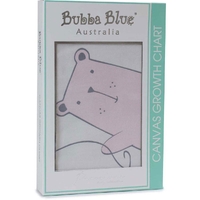 Bubba Blue Canvas Growth Chart Sweet Bear