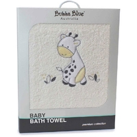 Bubba Blue Baby Bath Towel Vanilla Giraffe