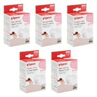 Pigeon Nipple Shield Natural Fit Size LL 2 Pack Bundle of 5