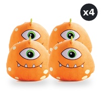 Smoosho's Pals Monsterlings Borg Plush Mallow Toy Animal Ultra Soft Pack of 4