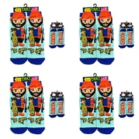 Feet Speak Fisherman Novelty Socks Totally Hooked Soles One Size Fits All Pack of 4