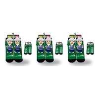 Feet Speak Golfer Novelty Socks I'd Rather Be Golfing Soles One Size Fits All Pack of 3