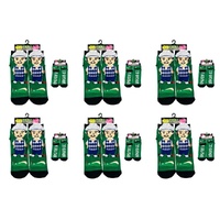 Feet Speak Golfer Novelty Socks I'd Rather Be Golfing Soles One Size Fits All Pack of 6