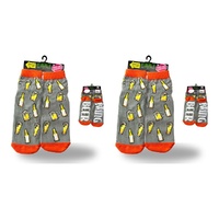 Feet Speak Beer Novelty Socks Bring Beer Soles One Size Fits All Pack of 2