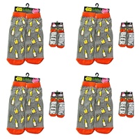 Feet Speak Beer Novelty Socks Bring Beer Soles One Size Fits All Pack of 4