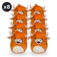 Smooshos Pal Highland Cow Plush Pack of 8