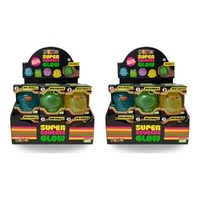 Smooshos Super Squeeze Glow Mini Animals Assorted Counter Display of 12 Bundle of 2