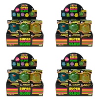 Smooshos Super Squeeze Glow Mini Animals Assorted Counter Display of 12 Bundle of 4
