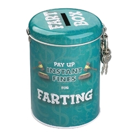 Novelty Gift Fines Money Tin Farting
