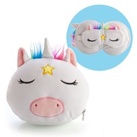 Smoosho's Pals Travel Unicorn Mask & Pillow Plush Accessory