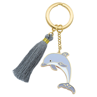 Beyond Charms Key Ring Women Fashion Keychain Metal Pendant Dolphin