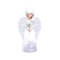 Angel Figurine Beautiful Purple 125mm