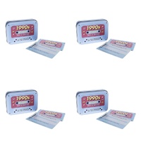 Ridley's 1990s Music Trivia Game in Cassette Tape Tin 40 Trivia Cards Pack of 4