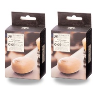 Maverick Massaging Wet and Dry Hair Brush with Wooden Handle Pack of 2