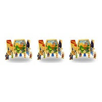 Pinocchio Wooden Storytelling Playset with Fold-Out Theatre and 6 Figures Pack of 3