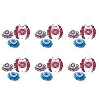 Cat Collective Ice Pack Cat Print Assorted Designs - Random Design and Colour Supplied Bundle of 6