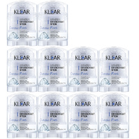 Deoklear Mineral Deodorant Classic Pure 70g Fragrance Free Crystal Bundle 10