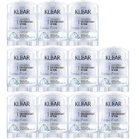 Deoklear Mineral Deodorant Classic Pure 70g Fragrance Free Pack of 11