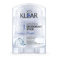 Deoklear Mineral Deodorant Classic Pure 70g Fragrance Free Natural Crystal