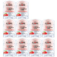 Deoklear Mineral Deodorant Skin Enhance Goji Berry 70g Aluminium Free Pack of 10