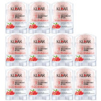 Deoklear Mineral Deodorant Skin Enhance Goji Berry 70g Aluminium Free Pack of 11
