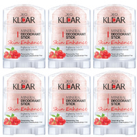 Deoklear Goji Berry Mineral Deodorant Skin Enhance 70g Aluminium Free 6 Pack