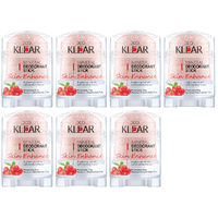 Deoklear Mineral Deodorant Skin Enhance Goji Berry 70g Aluminium Free 7 Pack