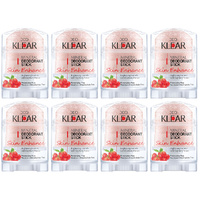 Deoklear Mineral Deodorant Skin Enhance Goji Berry 70g Pack of 8 Aluminium Free