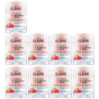 Deoklear Mineral Deodorant Skin Enhance Goji Berry 70g Aluminium Free Pack of 9