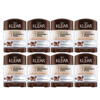 Deoklear Mineral Deodorant Life In Motion Coffee 70g Heavy Duty 8 Pack