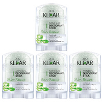 Deoklear Mineral Deodorant Skin Rescue Aloe Vera 70g Sensitive Skin 4 Pack