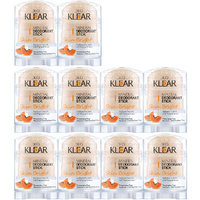 Deoklear Mineral Deodorant Skin Bright Papaya 70g Pack of 10 Odour Protection