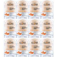Deoklear Mineral Deodorant Skin Bright Papaya 70g Pack of 12 Brightening