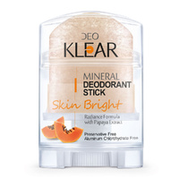 Deoklear Mineral Deodorant Skin Bright Papaya 70g Brightening Odour Protection