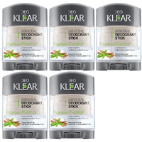 Deoklear Mineral Deodorant Repair Protect Licorice 70g Pack of 5 Aluminium Free