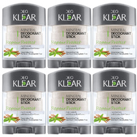 Deoklear Mineral Deodorant Repair Protect Licorice 70g Pack of 6 Aluminium Free