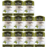 Deoklear Mineral Deodorant Ultra Clear Mediterranean Olive 70g Pack of 11
