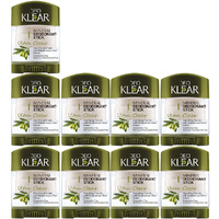 Deoklear Mineral Deodorant Clear Mediterranean Olive 70g 9 Pack Aluminum Free