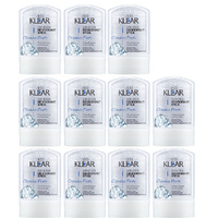 Deoklear Mineral Deodorant Classic Pure 60g Fragrance Free Aluminium Free 11 Pack